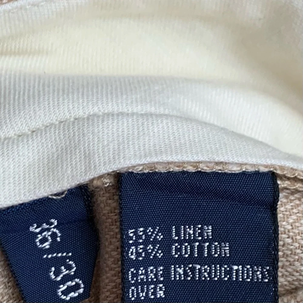 Polo Golf Ralph Lauren Blue Label Linen Blend Pants Sz 36
